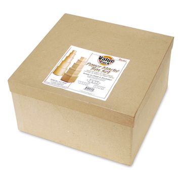 Open in modal - Darice Paper Mache Nesting Boxes - Square, Set of 5
