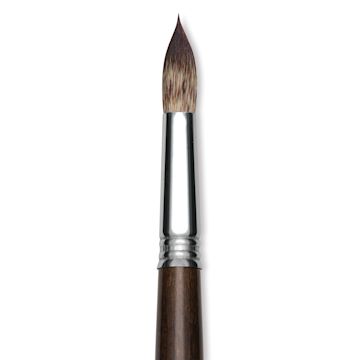 Open in modal - Escoda Vintage Synthetic Brush - Round Pointed, Long  Handle, Size 16