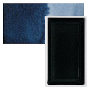 Open in modal - Kuretake Gansai Tambi Watercolor Pan - Indigo pan and swatch