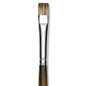 Silver Brush Monza Synthetic Mongoose Artist Brush - Long Handle, Short Bright, Size 10