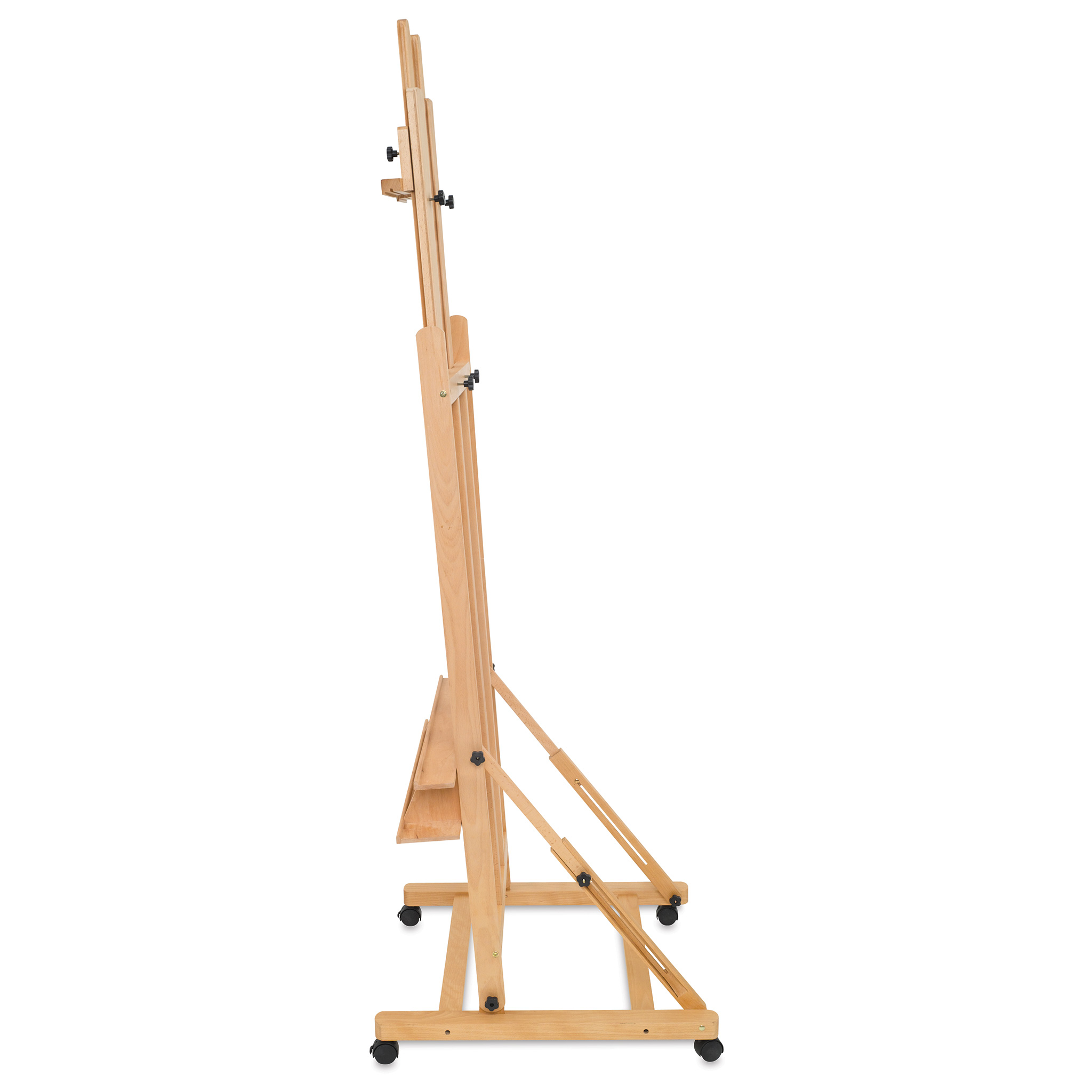 Ultra Luxury Solid Oak Wooden Easel, 24 Wide x 67 High x 24.5 Deep -  Heavy-Duty Stand, 12 Wood Finishes