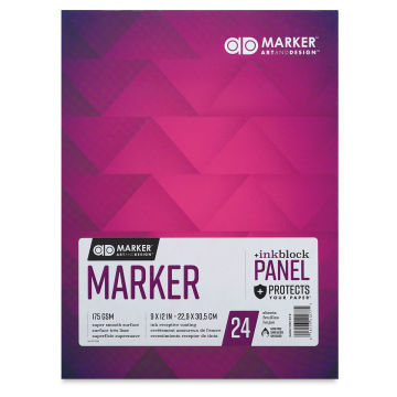 Chartpak Ad Marker Pads - Front cover of 9" x 12" pad
