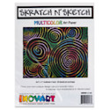 Inovart Skratch N' Sketch Scratch Paper - Multicolor, Pkg of 50