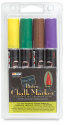 Marvy Uchida Bistro Chalk Marker Set - Assorted Colors, 6 mm