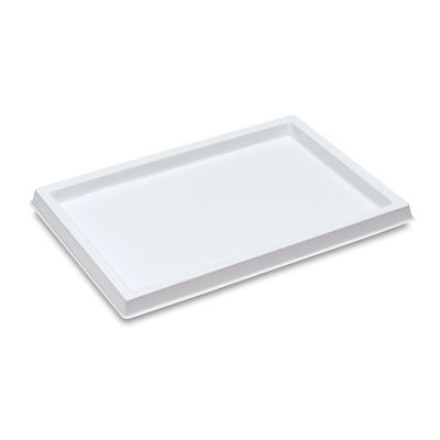 Richeson White Plastic Tray - Single 12" x 18" Tray shown at angle