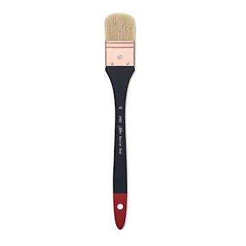 Open in modal - Silver Brush Atelier Hog Bristle Oval Mottler Brush - Size 40