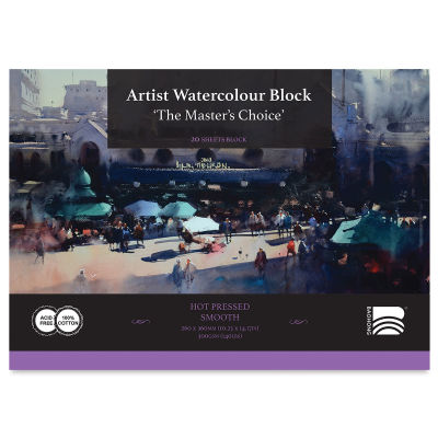 The Master's Choice Artist Watercolor Block - 10.23" x 14.17", Hot Press