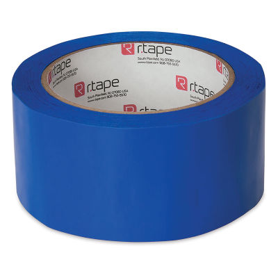 Speedball Block Out Tape - Angled view of roll of Blue Tape