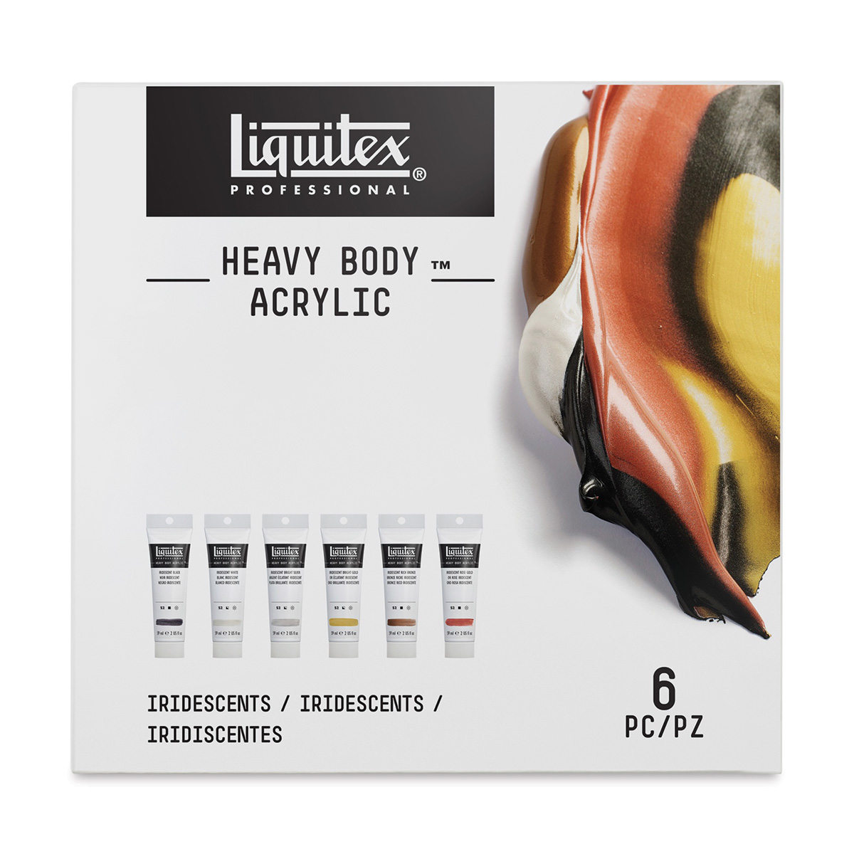 Liquitex Professional Soft Body Acrylic Paint, 6 x 22ml (0.74-oz), Mixing  Set