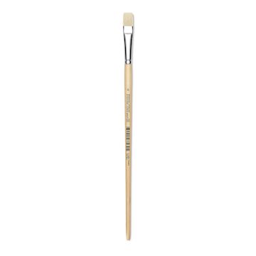 Open in modal - Utrecht Rhenish Pure Hog Bristle Brush - Bright, Size 6, Long Handle
