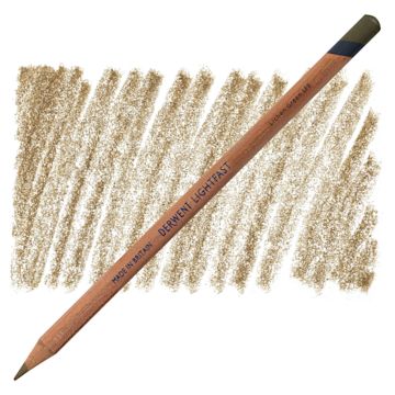 Open in modal - Derwent Lightfast Colored Pencil - Lichen Green pencil and swatch