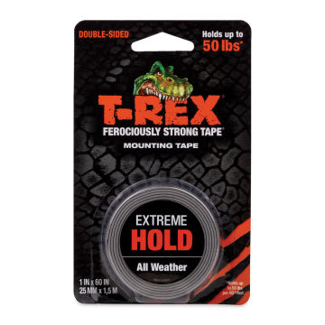 T-Rex Extreme Hold Mounting Tape - Black, 1" x 60"