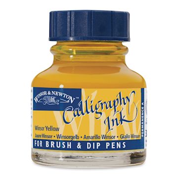 Open in modal - Winsor & Newton Calligraphy Ink - 30 ml, Winsor Yellow
