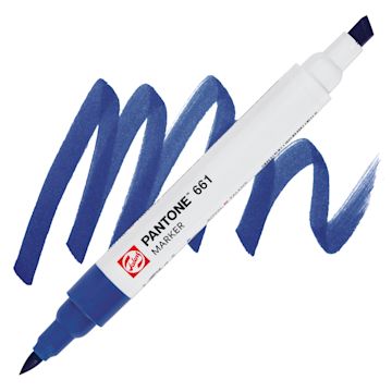 Open in modal - Pantone Dual Tip Marker - 661, swatch and marker