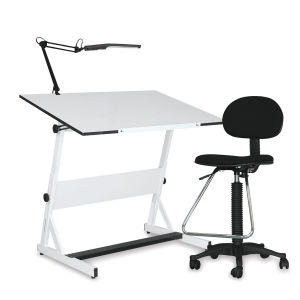 Contemporary Drafting Set - Includes Table, Chair, and Lamp