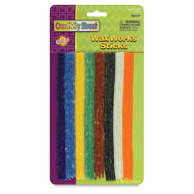 Creativity Street Wax Works - Front of blister package of set of 48 Bright hues
