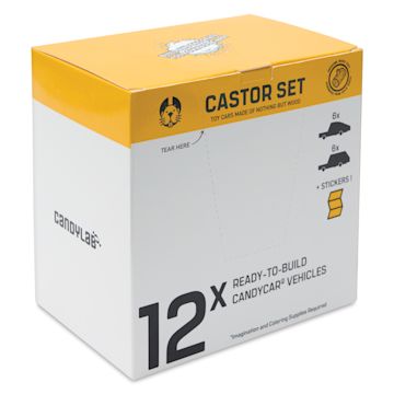Open in modal - Candylab Castor Wooden Car Kit - Kit of 12, packaging