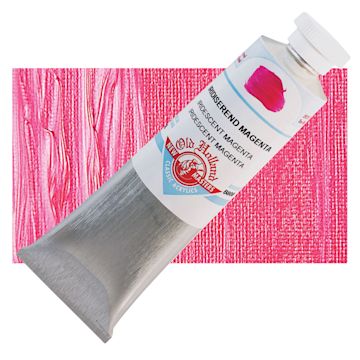 Open in modal - Old Holland New Masters Classic Acrylic Paint - Iridescent Magenta and swatch
