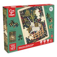 Hape x The Met Unicorn in a Garden Wooden Frame Puzzle