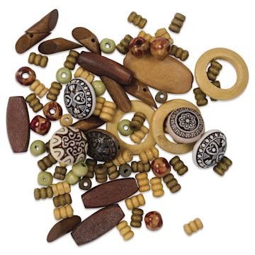 Open in modal - Cousin Bead Basics Wood Beads - 5.3 oz