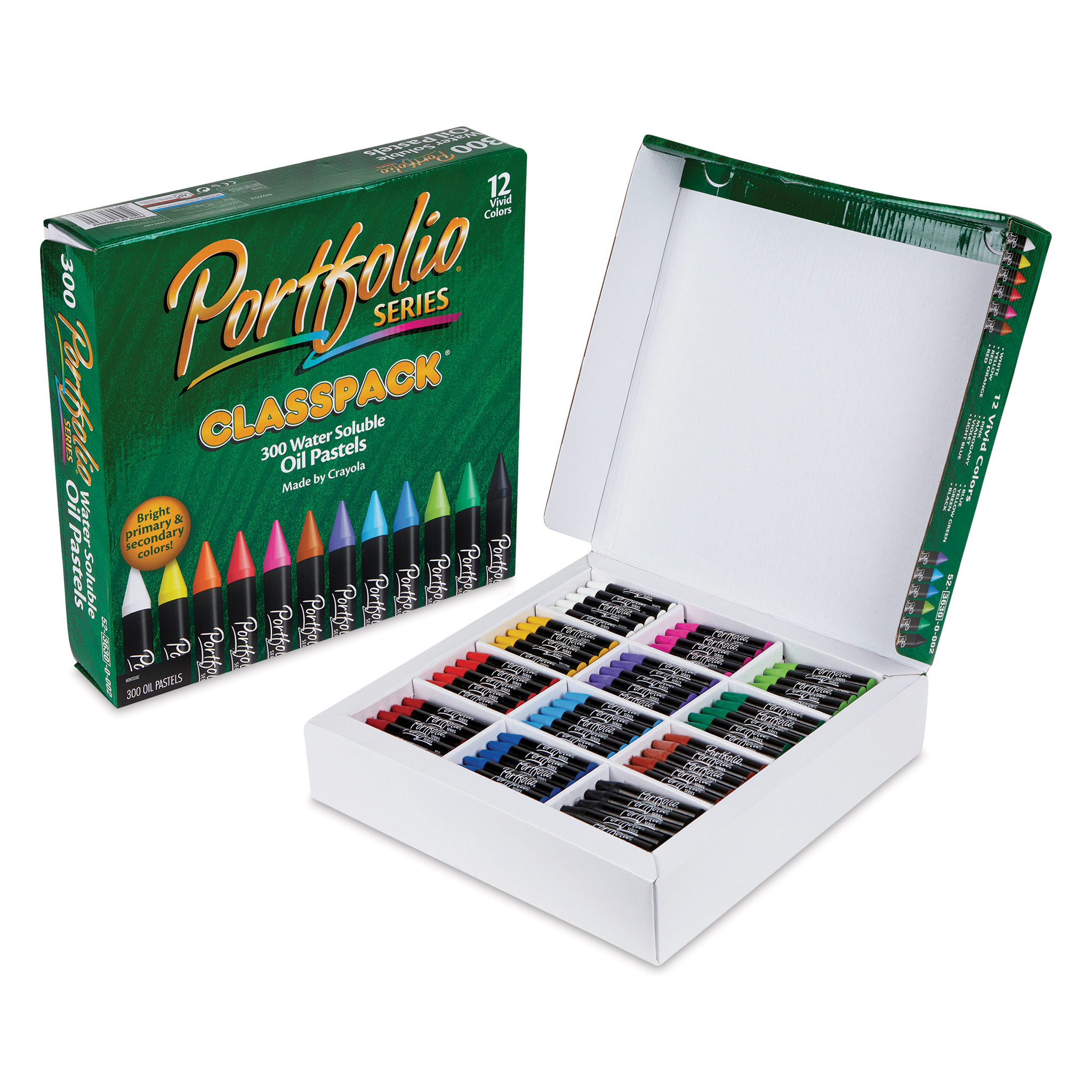 Crayola Oil Pastels Classpack, 12 Brilliant Opaque Colors, School Supplies,  336Count
