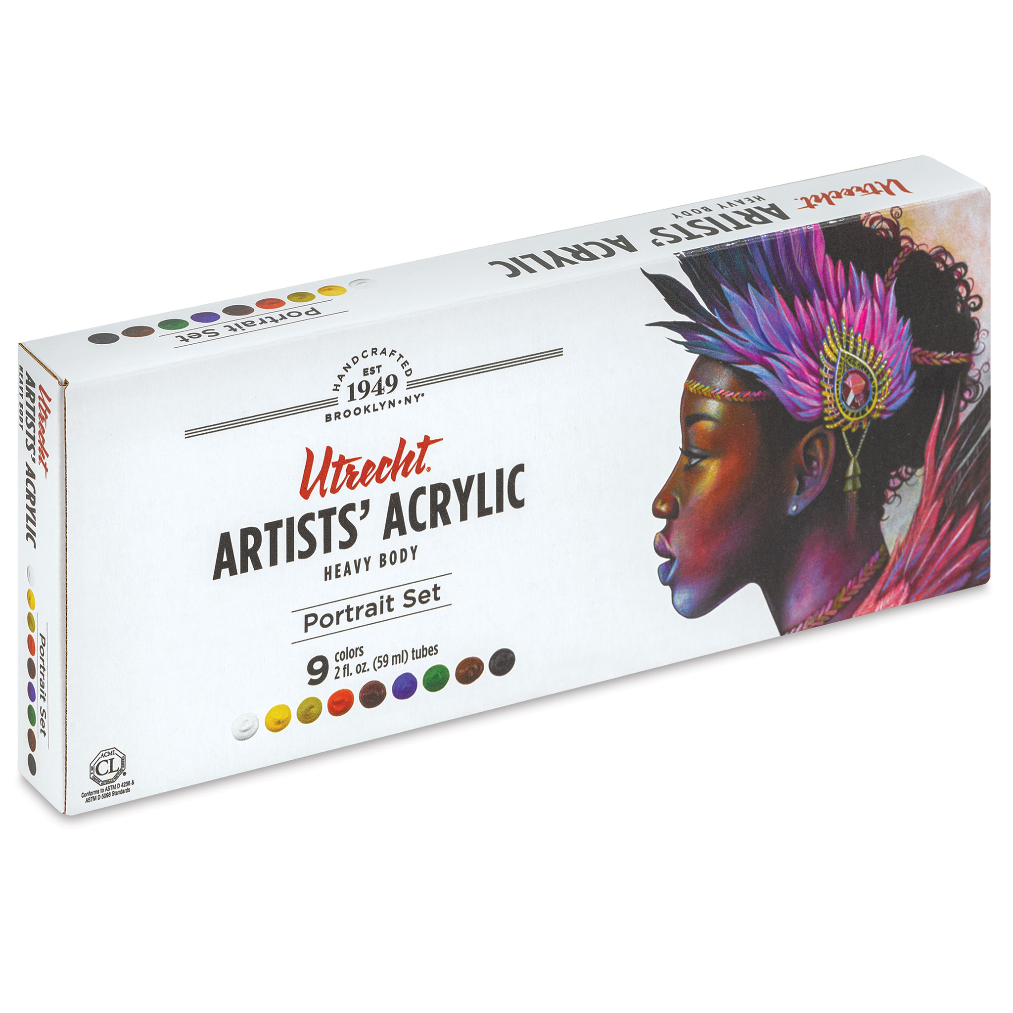 Blick Artists' Acrylic Set - Portrait Color Set, 2 oz Tubes