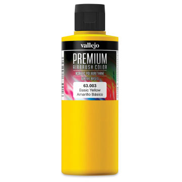 Vallejo Premium Airbrush Colors - 200 ml, Basic Yellow