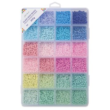 Open in modal - John Bead Color Mix Seed Bead Box - Pastel Dream, Set of 24
