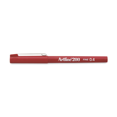 Artline Artline 200 Writing Pen - 0.4 mm Tip, Red