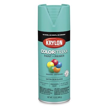 Open in modal - Krylon Colormaxx Spray Paint - Sea Glass, Satin, 12 oz
