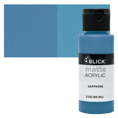 Blick Matte Acrylic - Sapphire, 2 oz bottle