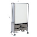 Gratnells MakerHub Cart - Silver with Silver