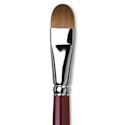 Da Vinci Kolinsky Red Oil Sable Brush - Filbert, Long Handle, Size 16