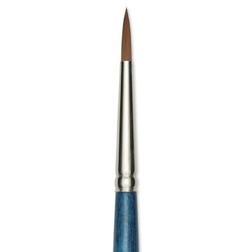 Open in modal - Silver Brush BelleAqua Brush - Round, Short Handle, Size 8, close-up