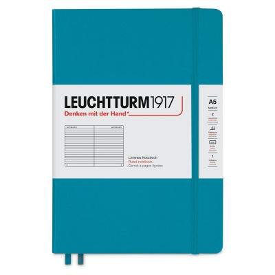 Leuchtturm1917 Ruled Hardbound Notebook - Ocean, 5-3/4" x 8-1/4"