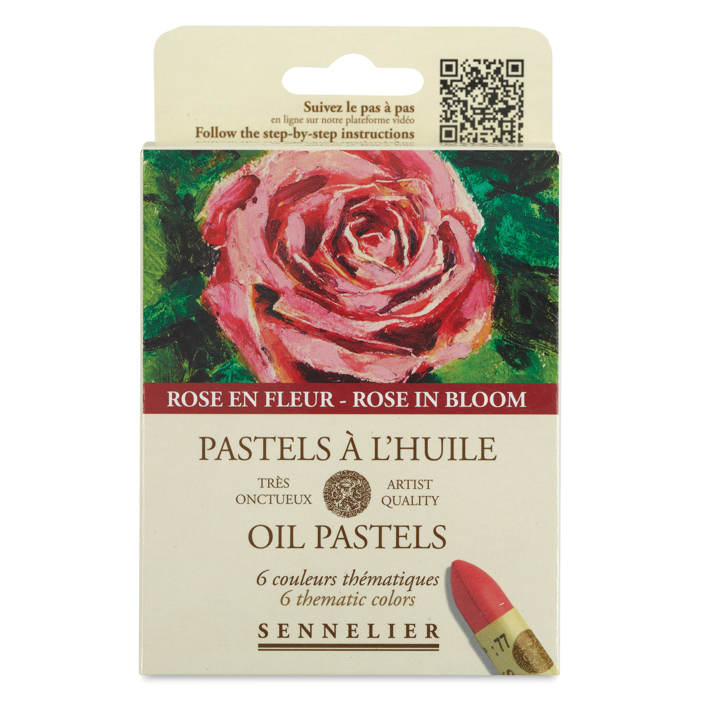 Pastels à L'Huile Sennelier – Série "Rose En Fleur" – 6 Couleurs