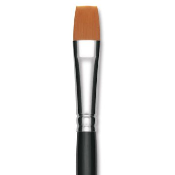Open in modal - Utrecht Synthetic Sablette Brush - Short Handle, Wash, Size 1/2", close-up
