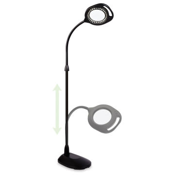 OttLite 2-in-1 LED Magnifier Floor and Table Lamp - Superimposed Table and Floor variations