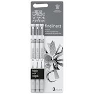Winsor & Newton Fineliner - Black, Fine, Set of 3
