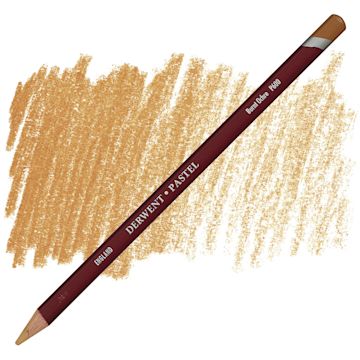 Open in modal - Derwent Pastel Pencil - Burnt Ochre pencil and swatch