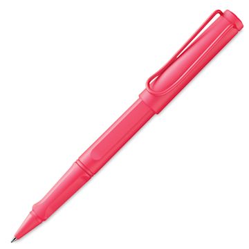 Open in modal - Lamy Safari Rollerball Pen - Special Edition, Sunset Coral, cap off