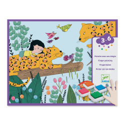 Djeco Le Petit Artist Painting Kit - Touch and Paint (Front of packaging)