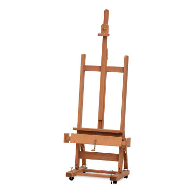 Mabef Master Studio Easel - Front view of Master Studio Easel M-04 with mast extended