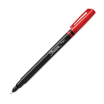 Open in modal - Sharpie Felt Tip Pen - Red, Fine Point, cap off