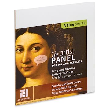 Open in modal - Ampersand Value Series Artist Panel - Textured, 6" 6", 3/8" Profile
