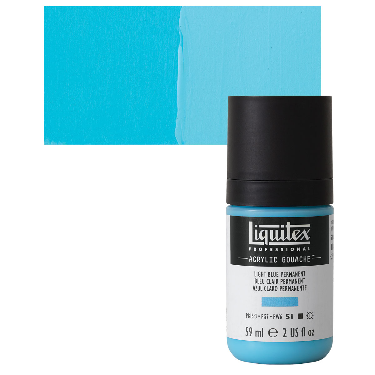 Liquitex Acrylic Gouache 2oz Light Blue Permanent