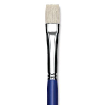Open in modal - Blick Scholastic White Bristle Brush - Bright, Size 18 close up