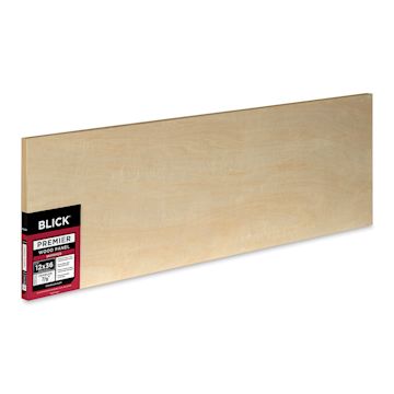 Open in modal - Blick Premier Wood Panel - 12'' x 36'', 7/8'' Traditional Profile, Cradled (side view)