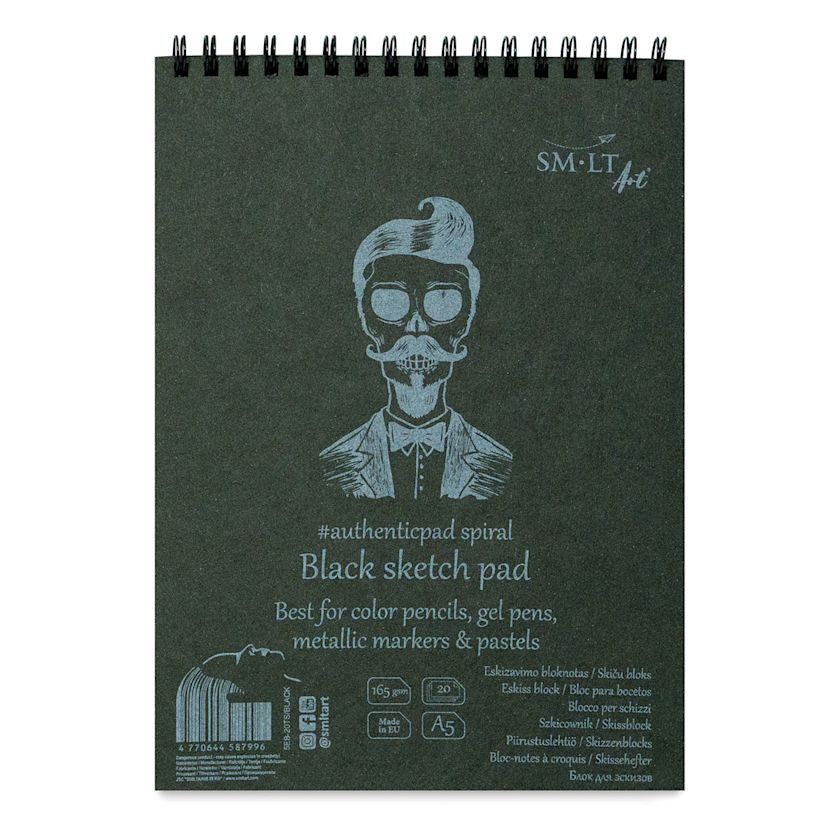 SMLT Art Black Wirebound Sketch Pads BLICK Art Materials