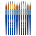 Royal & Langnickel Big Kid's Choice Lil' Grippers Synthetic Brushes - Liner, Size 1, Pkg of 12